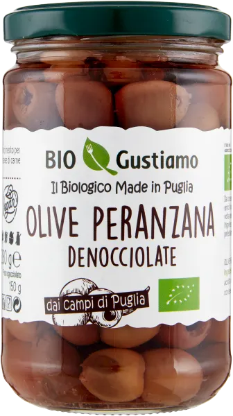Bio Gustiamo Olive Nere Peranzana Denocciolate 280 gr - Spesa da Antonio