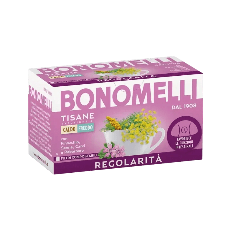 Bonomelli Tisana Regolarità 16 filterzakjes, kruidenthee met venkel sennablad en kamille