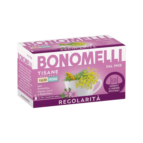 Bonomelli Tisana Regolarità 16 filtri, infuso con finocchio senna e camomilla