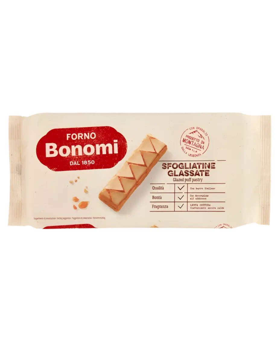 Bonomi Sfogliatine Glassate 135gr - Biscotti - Bonomi
