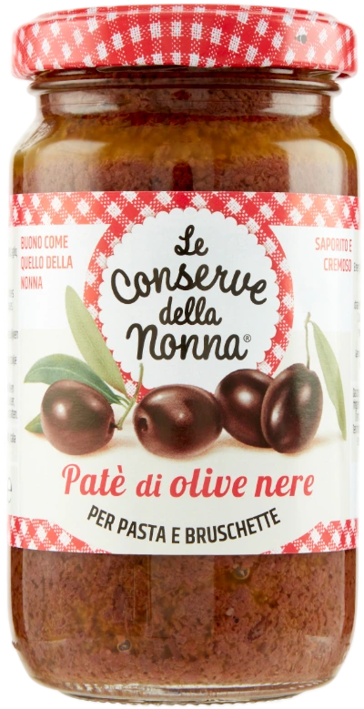 Conserve della Nonna Paté di Olive Nere 190g - Pesti e Sughi pronti - Le Conserve della Nonna
