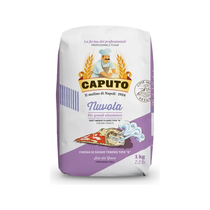 Caputo Farina Nuvola 1 kg, tipo 0 bloem voor luchtige pizza en focaccia