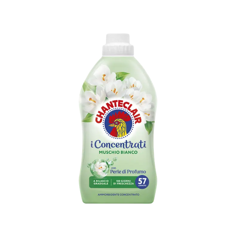 Chanteclair Ammorbidente Concentrato Muschio Bianco 1140 ml, flacone per 57 lavaggi