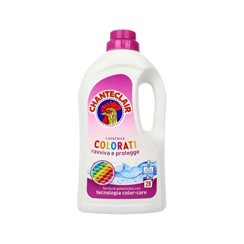 Chanteclair Wasmiddel Gekleurde Was 1260 ml, fles voor 28 wasbeurten met Color Care