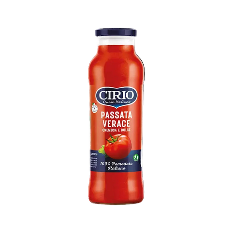 Cirio Passata di Pomodoro Verace 780 g, bottiglia di vetro con passata cremosa
