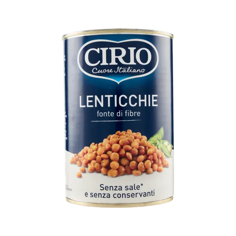 Cirio linzen 400 g, gekookte linzen klaar om op te warmen