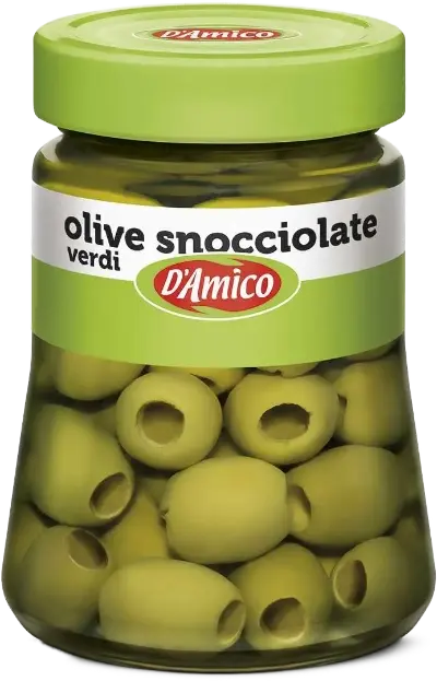 D'Amico Olive Verdi Snocciolate in Salamoia 290gr-Olive- Product vendor