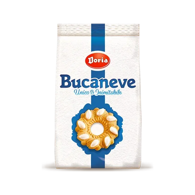 Doria Bucaneve Classico 400 g, zak met bloemvormige zandkoekjes