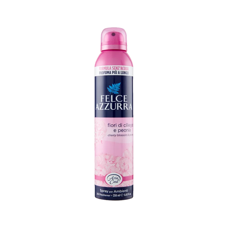Felce Azzurra Huisparfum Kersenbloesem en Pioenroos 250 ml, roze spuitbus