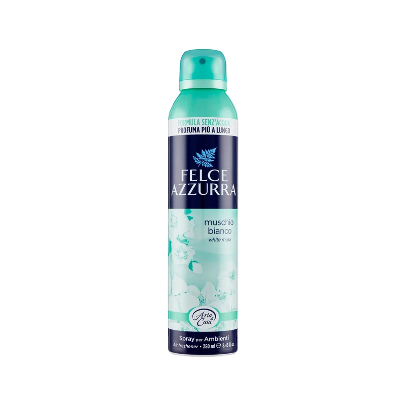 Felce Azzurra Huisparfum Witte Muskus 250 ml, zeegroene spuitbus