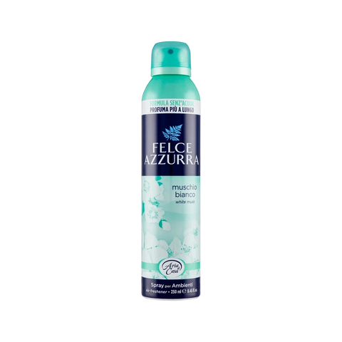 Felce Azzurra Profumo Ambiente Muschio Bianco 250 ml, bomboletta verde acqua