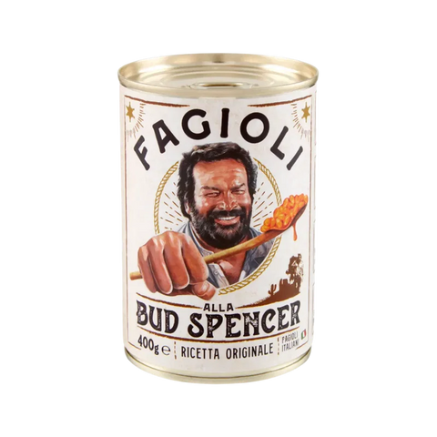 Fagioli alla Bud Spencer Ricetta Originale 400 g, borlotti con pancetta affumicata