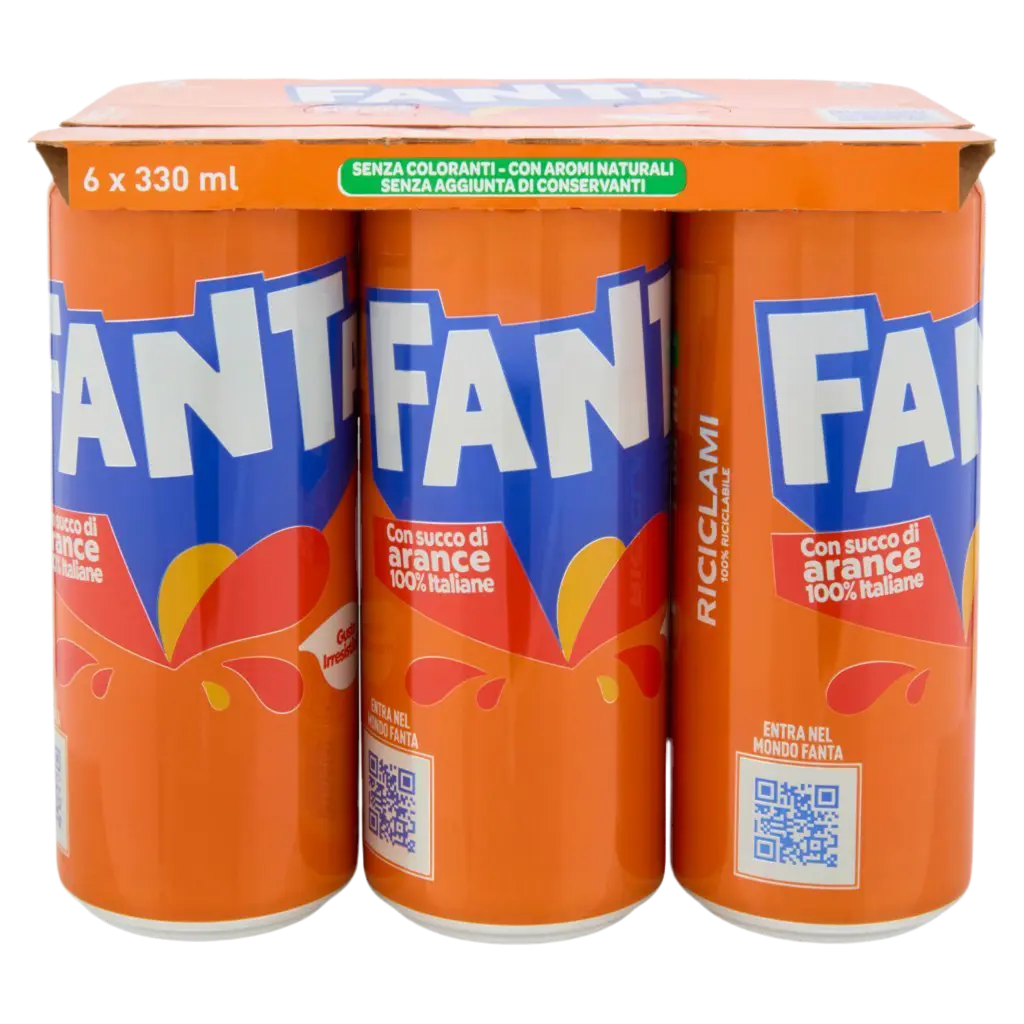 Fanta Aranciata Italiana Sleek 6x33cl-Bevande- Product vendor