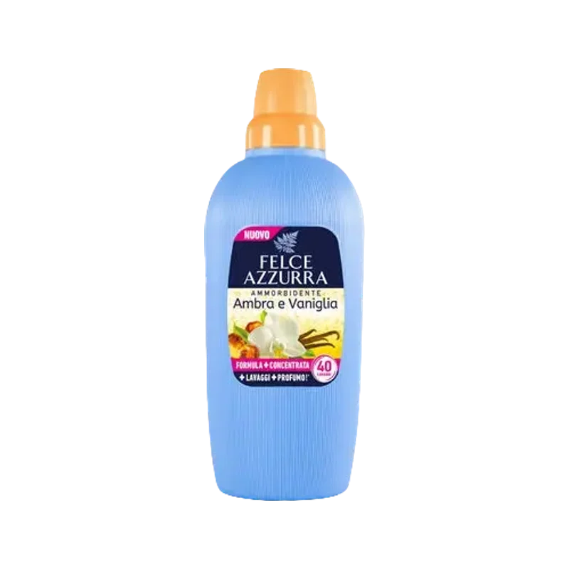 Felce Azzurra Wasverzachter Amber en Vanille 2 L, fles met oranje dop