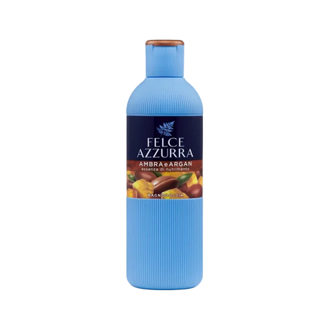 Felce Azzurra Bagnodoccia Ambra e Argan 650 ml, flacone azzurro