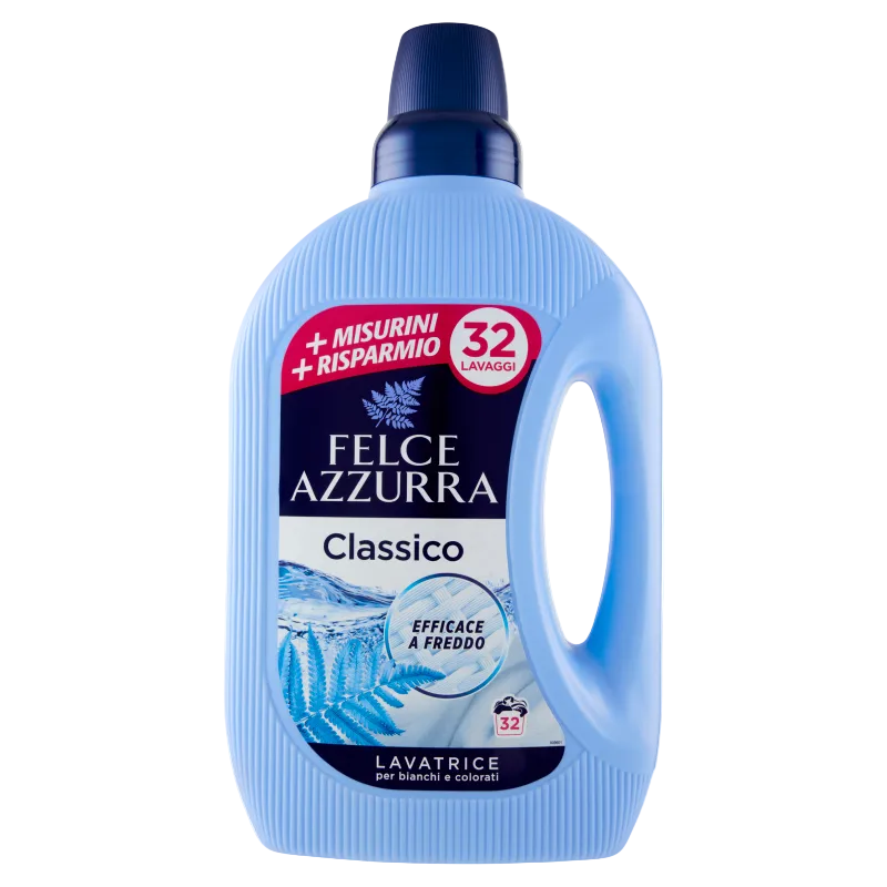 Felce Azzurra Wasmiddel Classico 1595 ml, lichtblauwe fles 32 wasbeurten