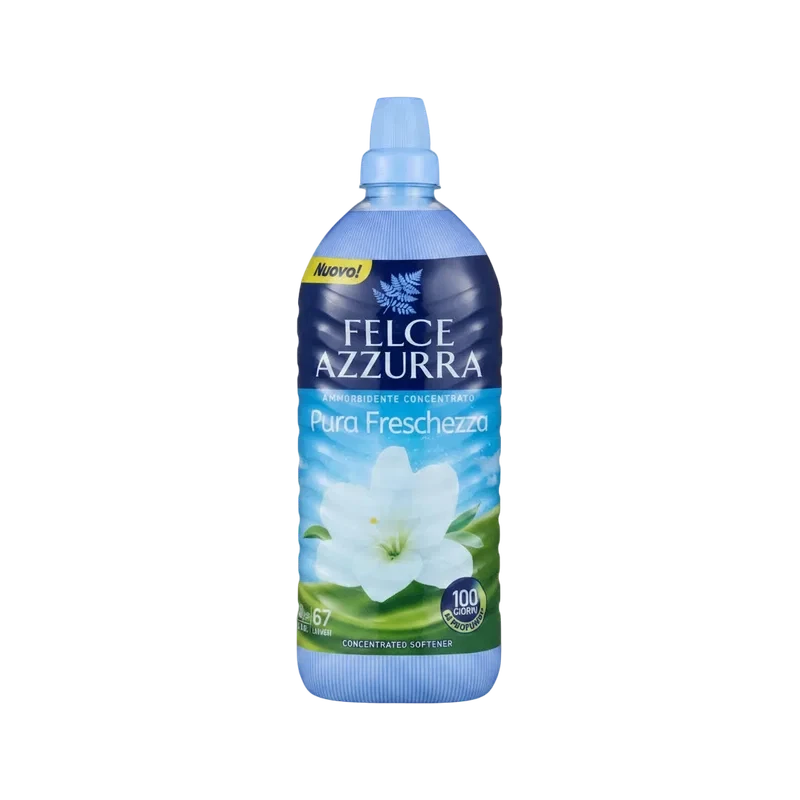 Felce Azzurra Geconcentreerde Wasverzachter Pura Freschezza, fles met witte bloem
