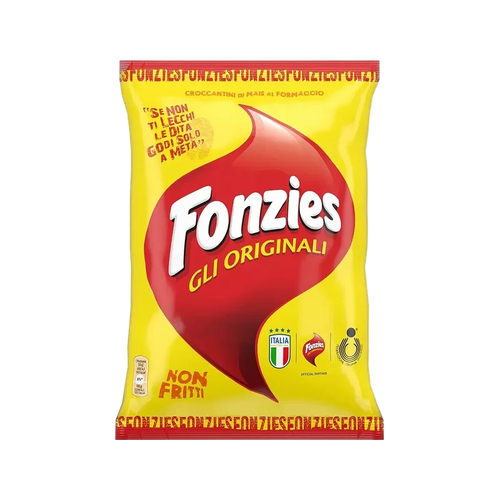 Fonzies Gli Originali 100 g, maiskrokantjes met kaas uit de oven