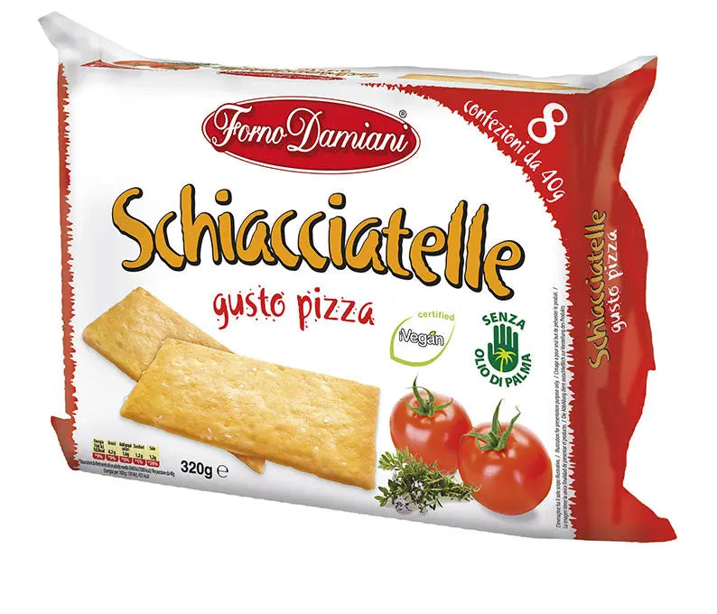 Forno Damiani Schiacciatelle a Pizza 8 pz  320gr - Snacks Salati - Forno Damiani