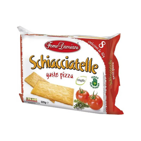 Forno Damiani Schiacciatelle gusto Pizza 320 g, multipack con otto porzioni