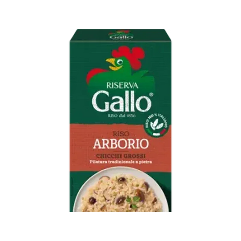 Gallo Riso Arborio Riserva 1 kg, confezione di riso italiano per risotti