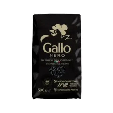Gallo Riso Nero Integrale 500 g, riso nero italiano parboiled
