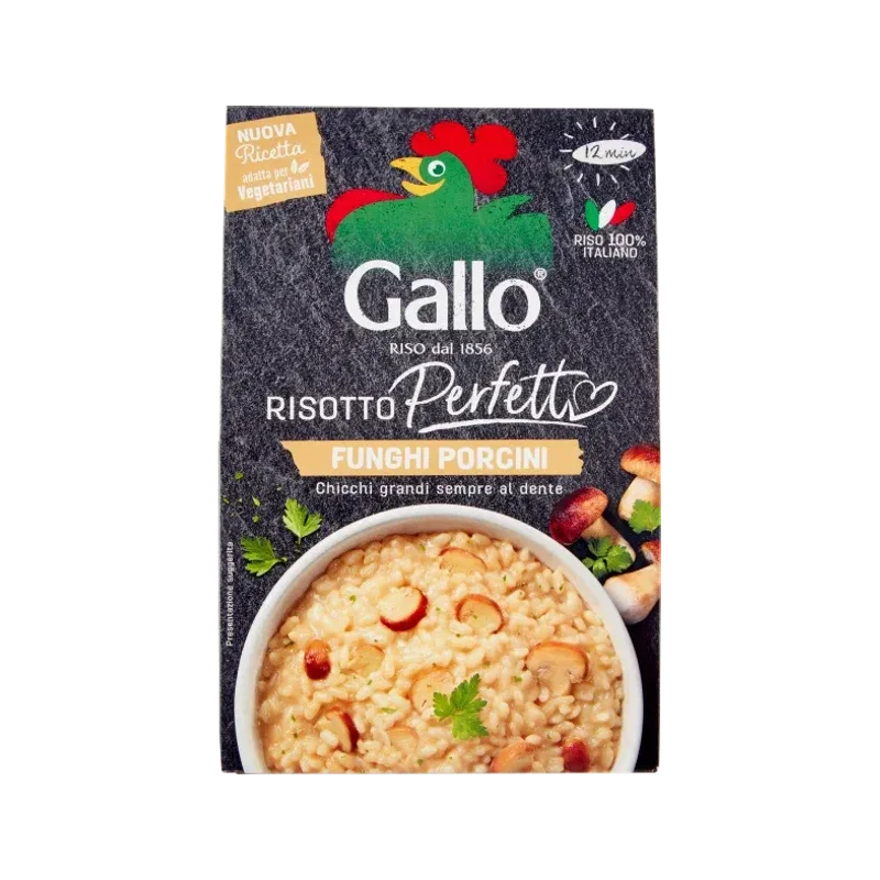 Gallo Risotto ai Funghi Porcini 175 gr - Rijsttti pronti - Gallo