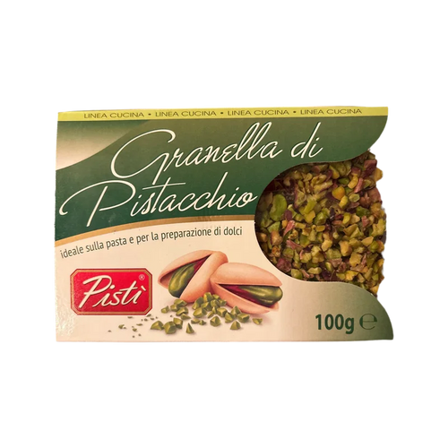 Pistì Granella di Pistacchio 100 g, astuccio verde con finestra sulla granella