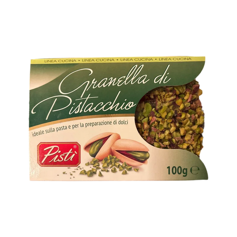 Pistì Granella di Pistacchio 100 g, astuccio verde con finestra sulla granella