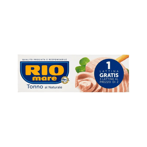 Rio Mare Tonno al Naturale 3 x 80 gr - Tonno ed Ansjovis - Rio Mare