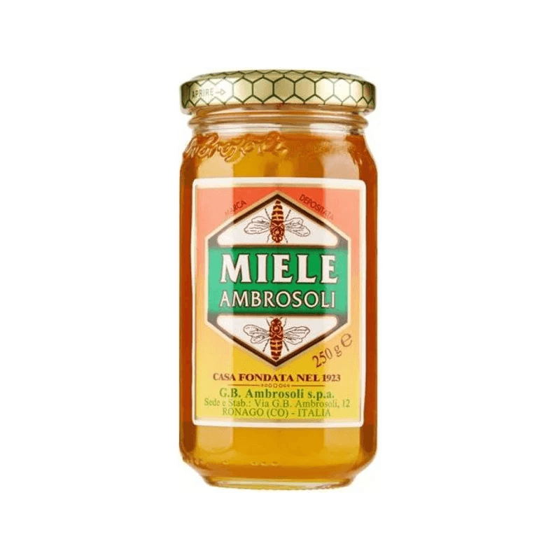 Ambrosoli Miele Millefiori 250 g, honing met zachte smaak
