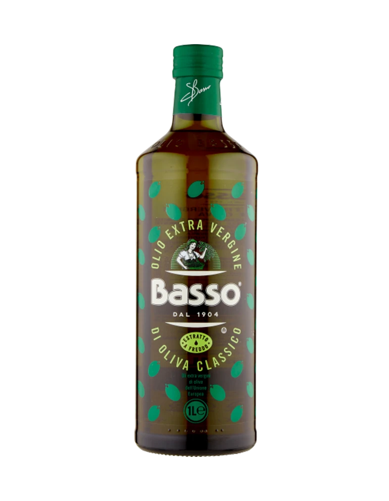 (Arrival Date 12/11) Basso Olio Extravergine d'Oliva 1 L - Olive - Basso