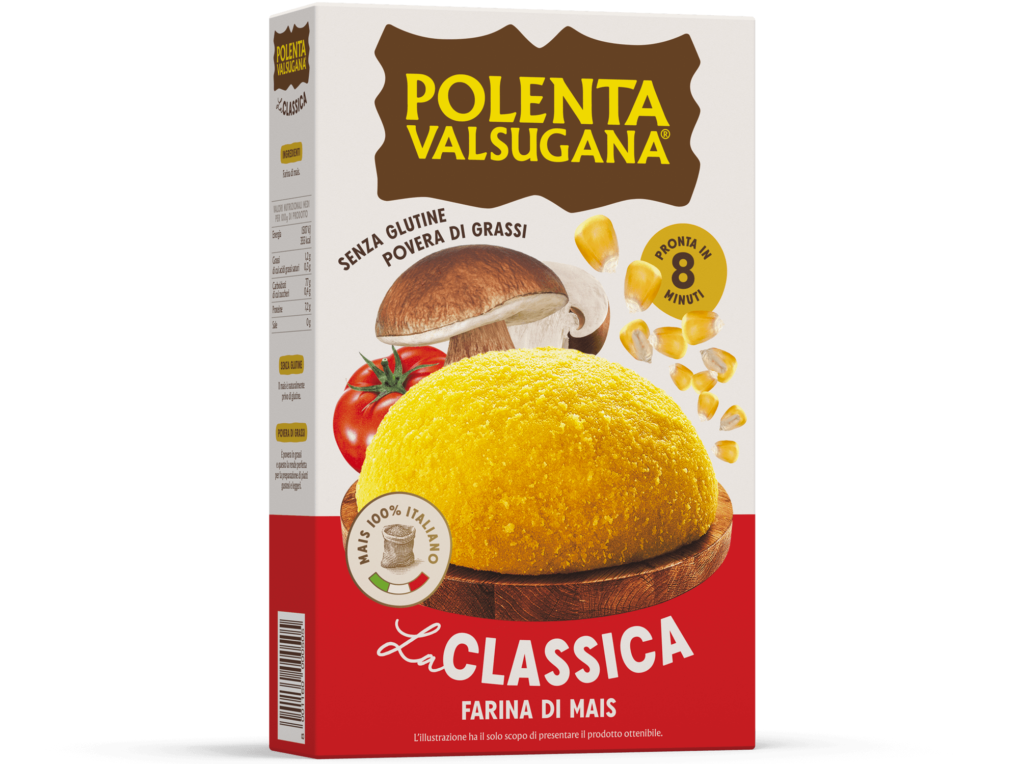Polenta valsugana La Classica - 375 gr - Farine e Semola - Polenta Valsugana