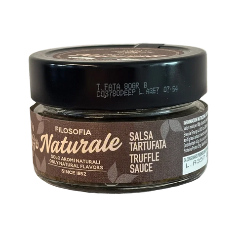 Urbani Tartufi Salsa Tartufata 80 g, vasetto di vetro con etichetta marrone Filosofia Naturale
