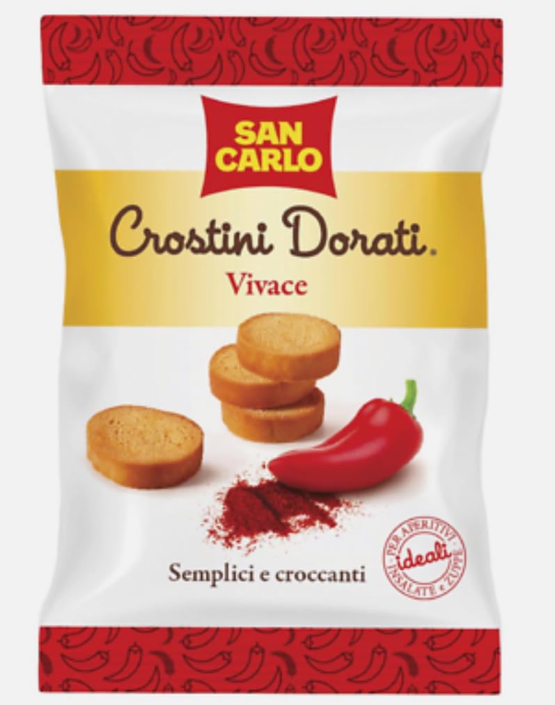 San Carlo Crostini Dorati Vivace met Peperoncino - 75 gr