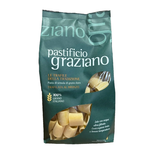 Graziano Mezzi Paccheri Lisci Trafilati al Bronzo 500 g