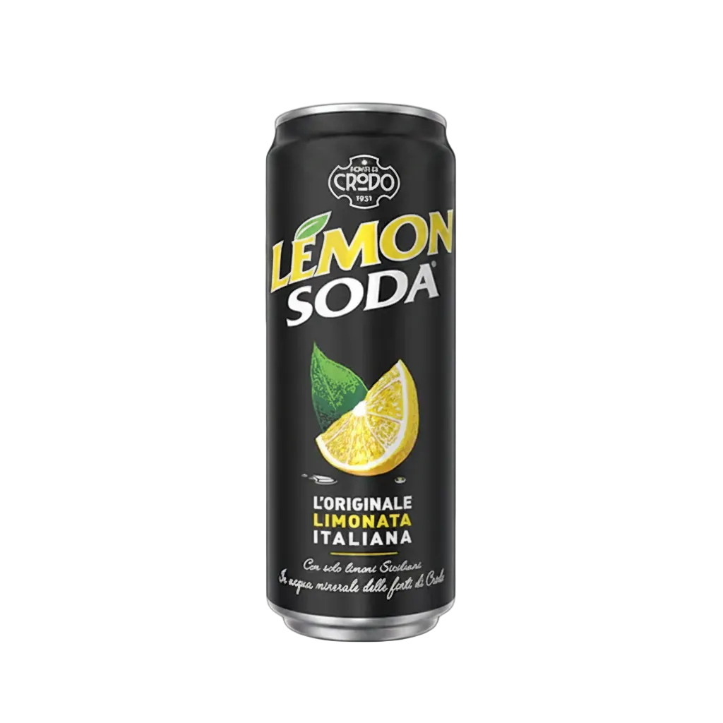 Lemonsoda Bevanda al Limone 330 ml, blikje bruisende limonade met citroensap