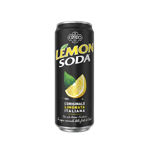 Lemonsoda Bevanda al Limone 330 ml, lattina di limonata frizzante con succo di limone