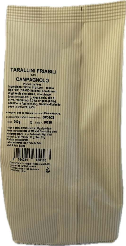 Tarallini Friabili Gusto Campagnolo 200gr