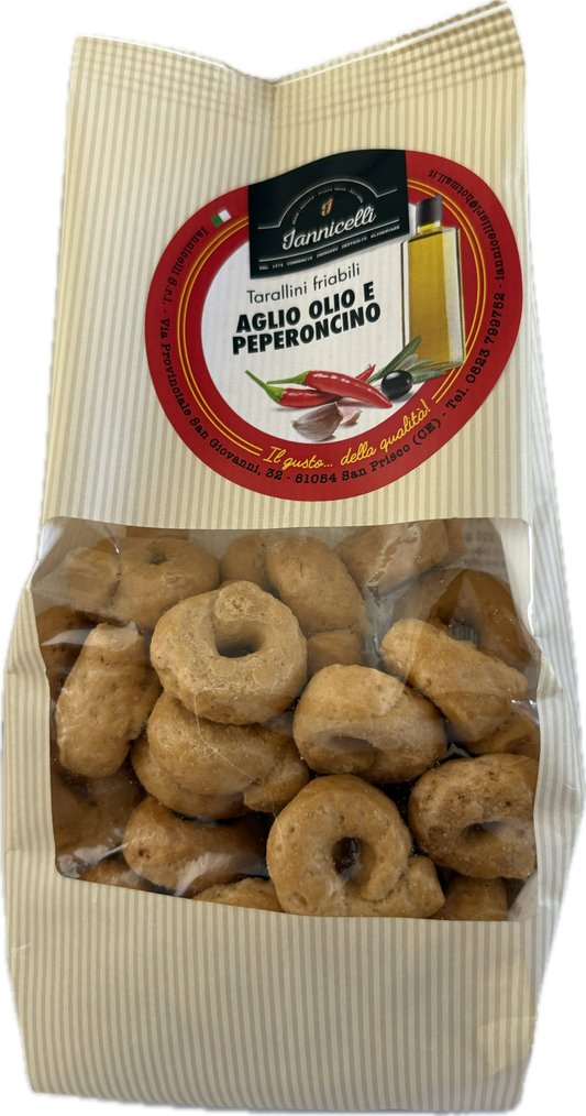 Tarallini Friabili all’ Aglio, Olio e Peperoncino