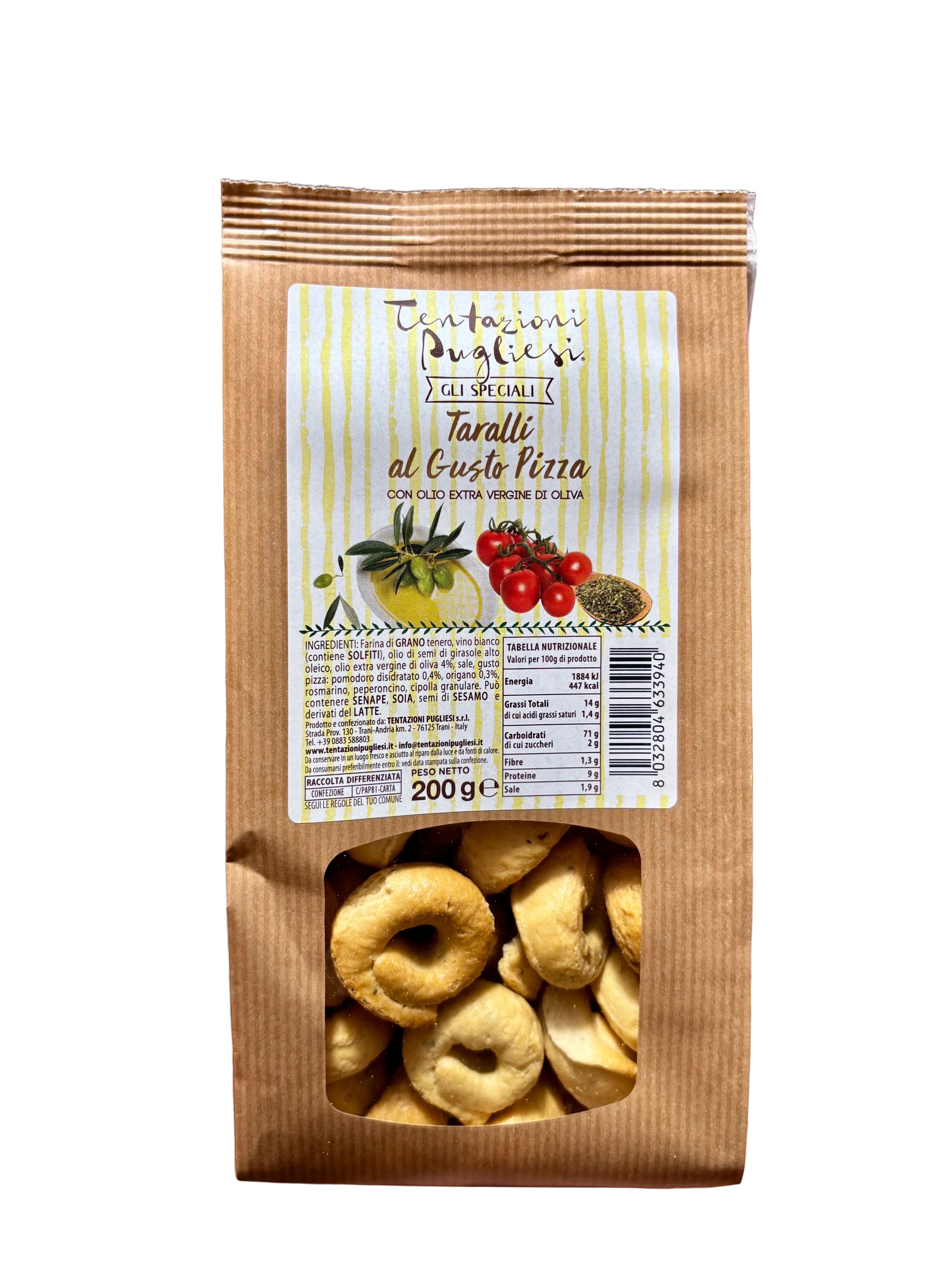 Taralli al Gusto Pizza 200 gr – Tentazioni Pugliesi