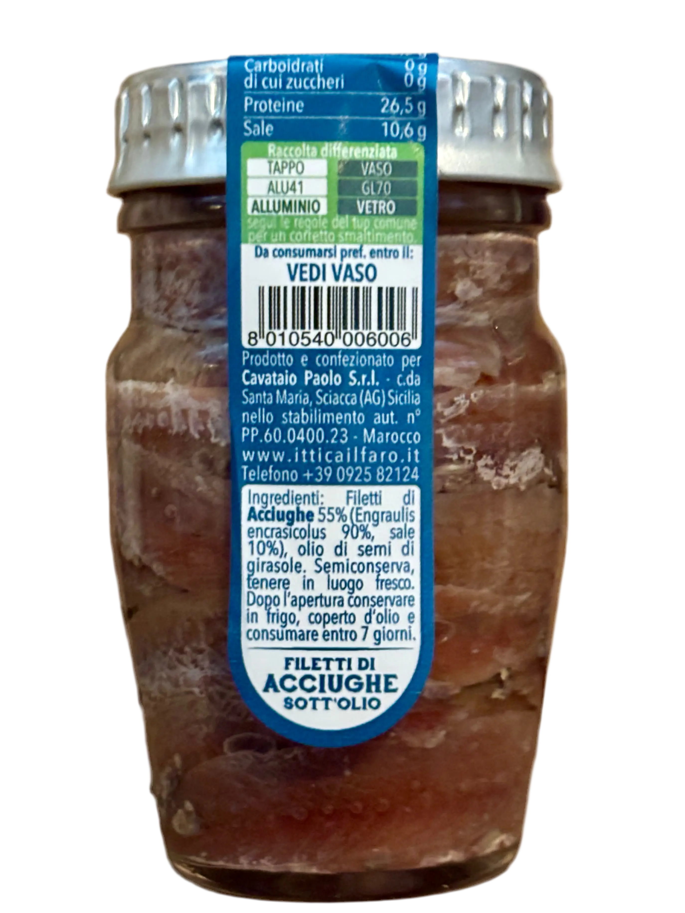 Il Faro Filetti di Acciughe 80gr-Tonno ed Acciughe- Product vendor