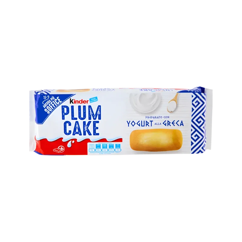 Kinder PlumCake Preparato con Yogurt alla Greca 6pz - Merendine - Kinder