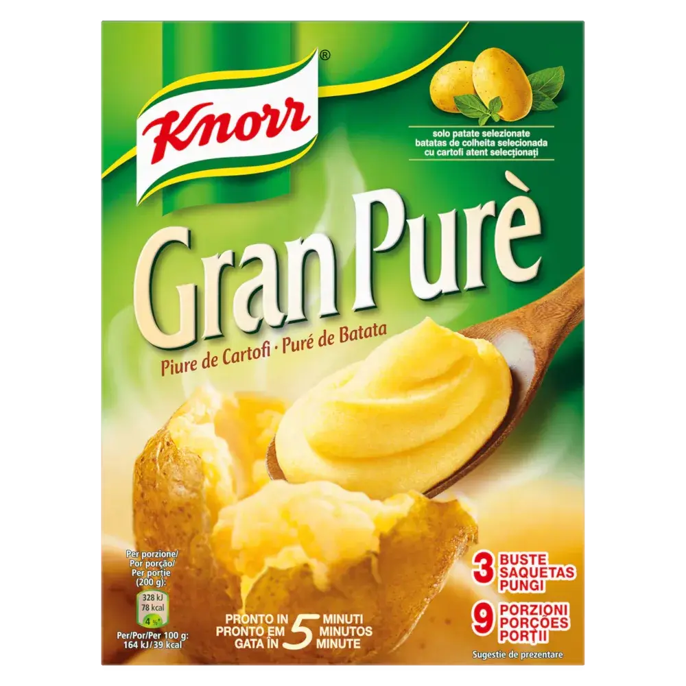 Knorr Gran Purè di Patate 3 x 75gr-Farine e Semola- Product vendor