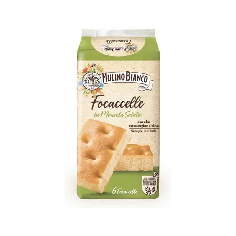 Focaccelle all'Olio Extra Vergine di Oliva Mulino Bianco – 198g - Snacks Salati - Mulino Bianco