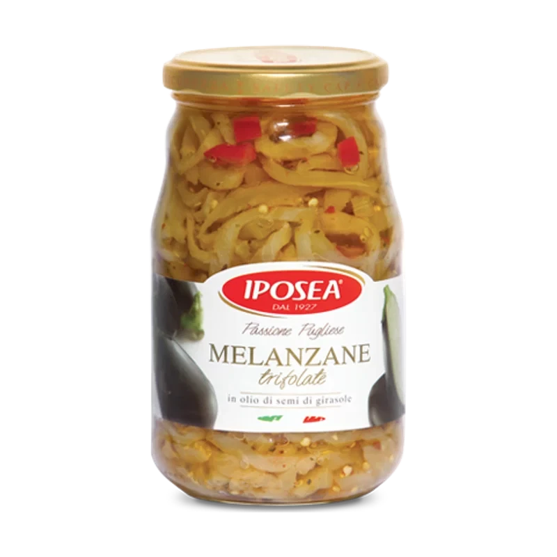 Iposea Melanzane sott'Olio - 520 gr - Sottoli e Augurken / zuur - Iposea