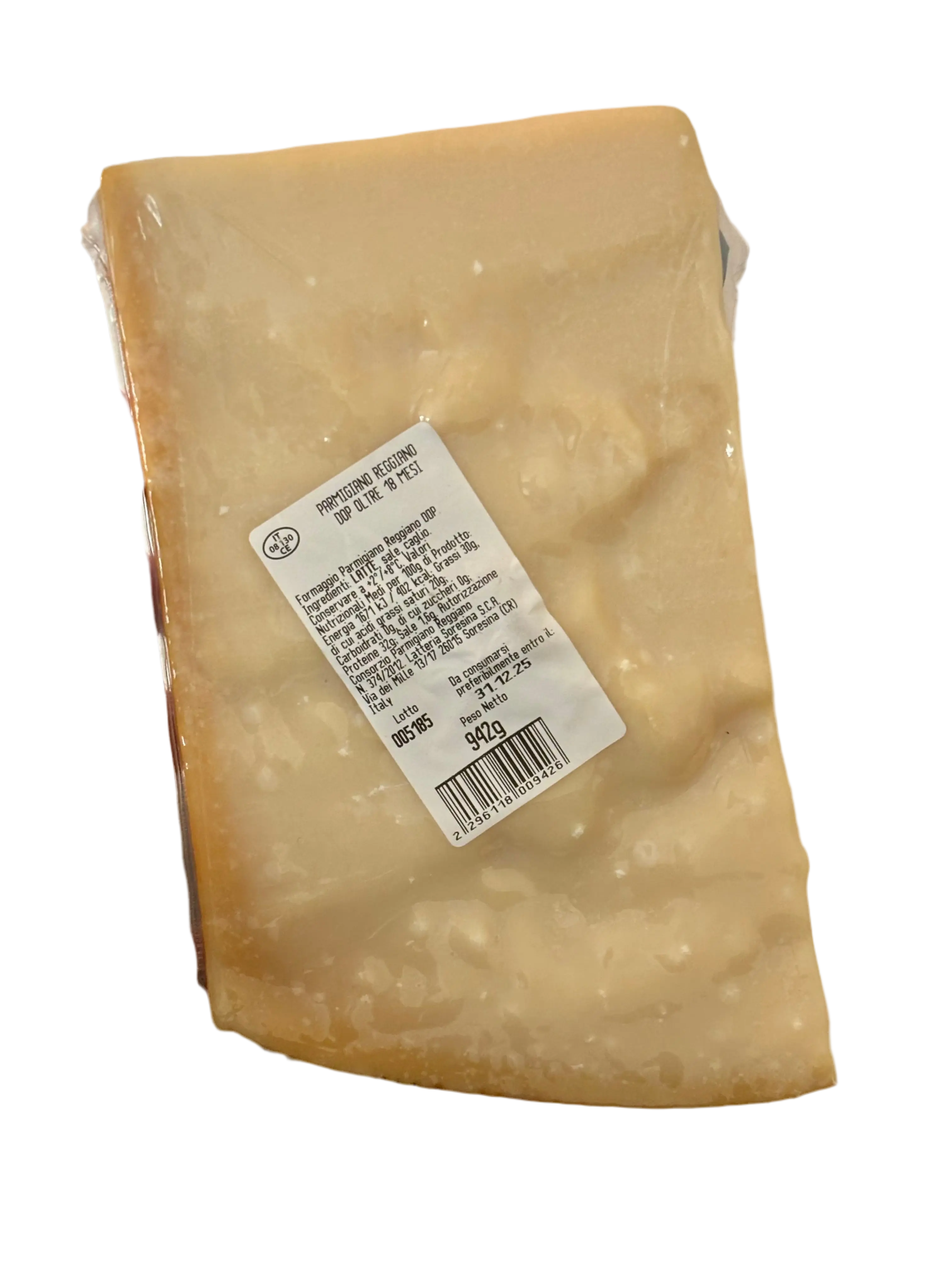 Parmigiano Reggiano DOP oltre 18 mesi 950gr – Latteria Soresina - Formaggi - Latteria Soresina