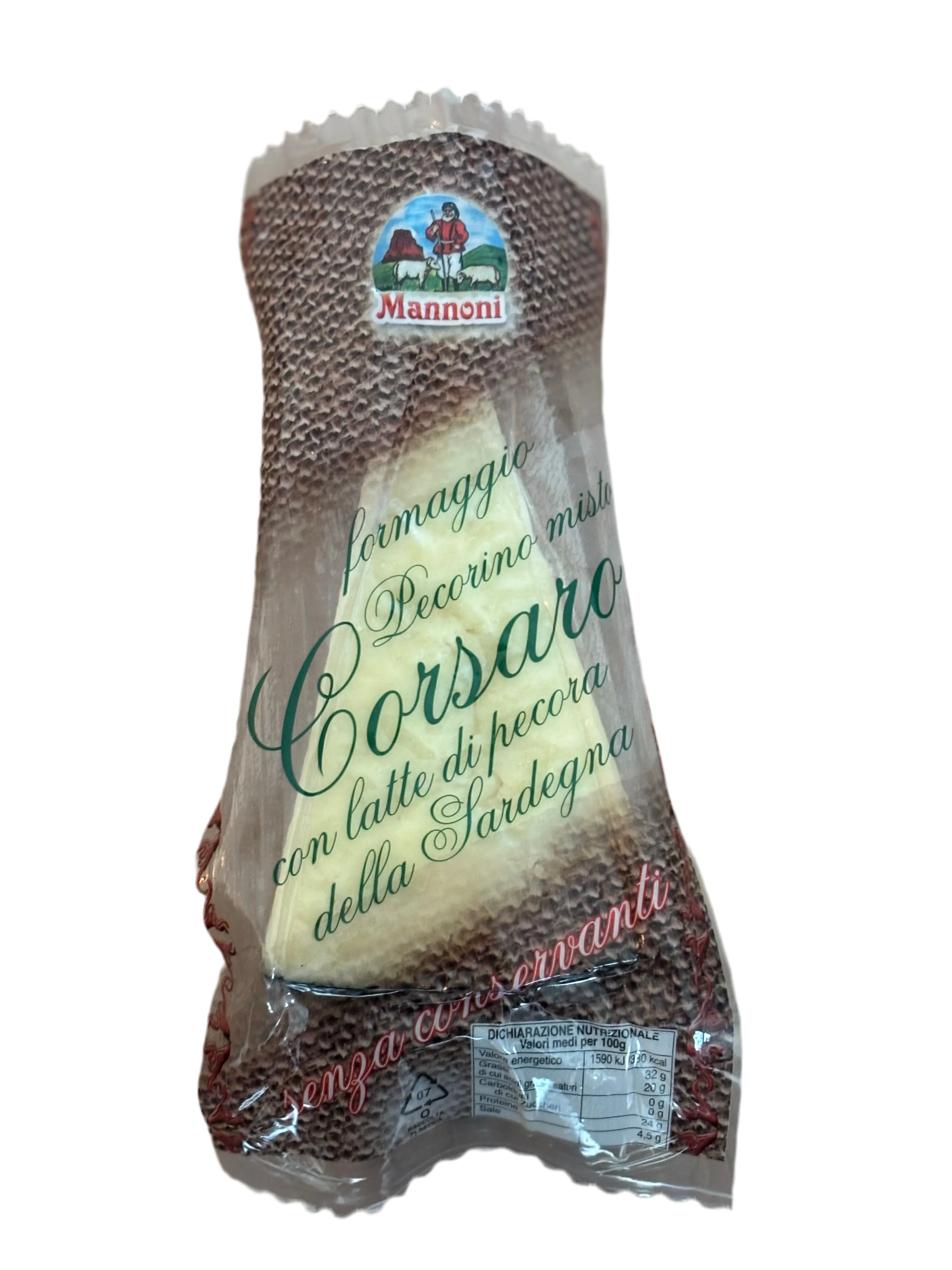Pecorino Misto Corsaro con Latte di Pecora della Sardegna 315gr – Mannoni - Formaggi - Mannoni