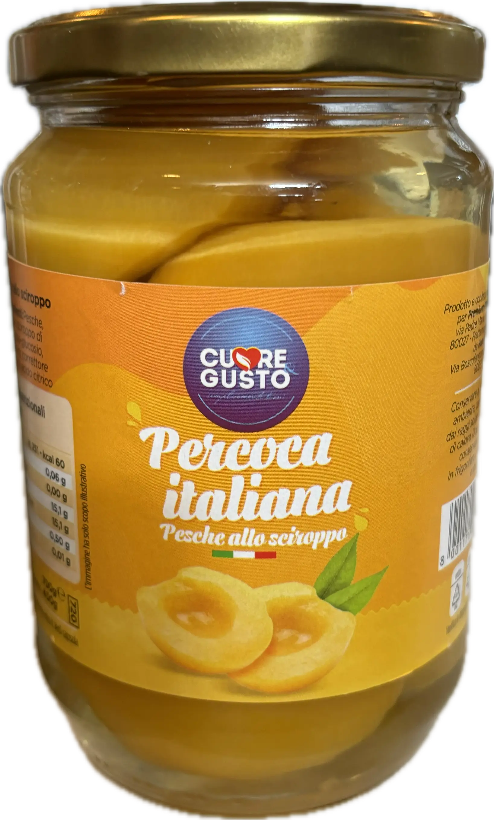 Pesche Sciroppate 720gr-Conserve- Product vendor