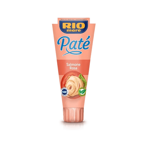 Rio Mare Paté al Salmone Rosa 100 g, tubetto rosa con il logo blu